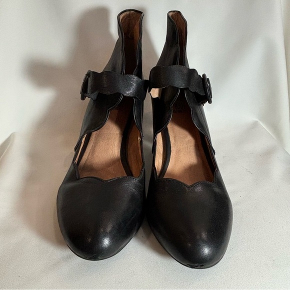 MIZ MOOZ Sz 10 Carissa Mary Jane Heel High Back Pin Up Leather Almond Toe Shoes - Picture 2 of 12